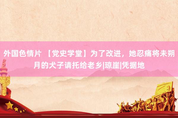 外国色情片 【党史学堂】为了改进，她忍痛将未朔月的犬子请托给老乡|琼崖|凭据地